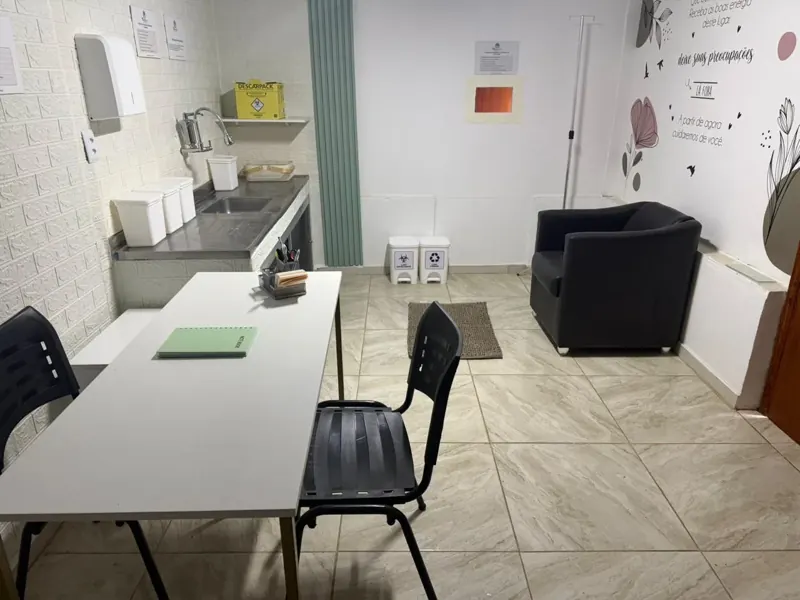 Posto de enfermagem da unidade Piraí do Grupo Triunfo, clínica de saúde mental e dependência química